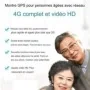 Montre Localisation GPS 4G pour Senior et enfant bouton SOS appel audio video bidirectionnel 